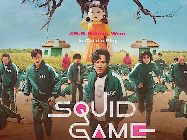 Squid Game episode guide collage with highlights from all episodes